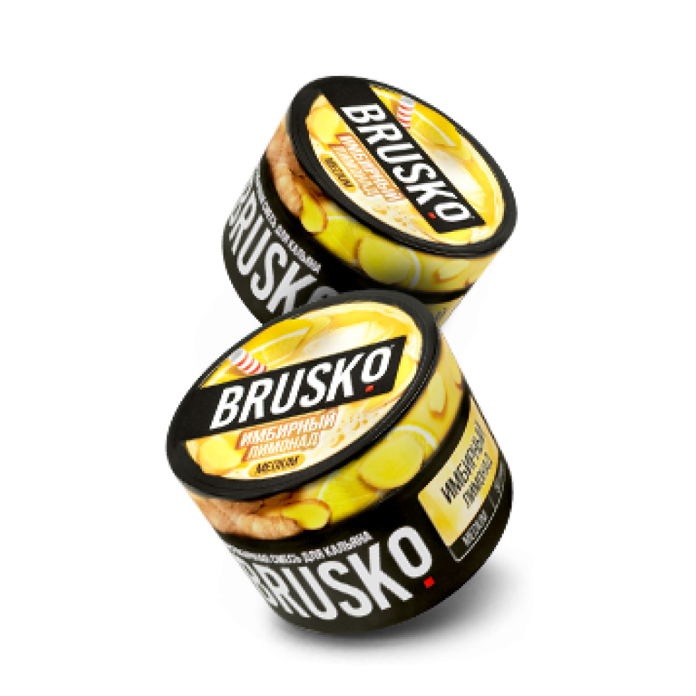 Бестабачная смесь для кальяна Brusko Strong - Имбирный лимонад