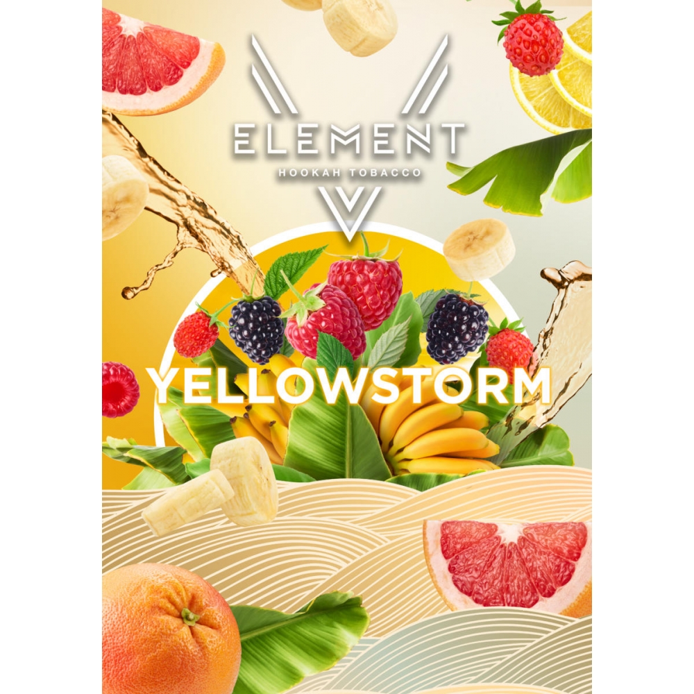 Табак Element|5 элемент - Yellowstorm (Цитрус, банан, алгоколь)
